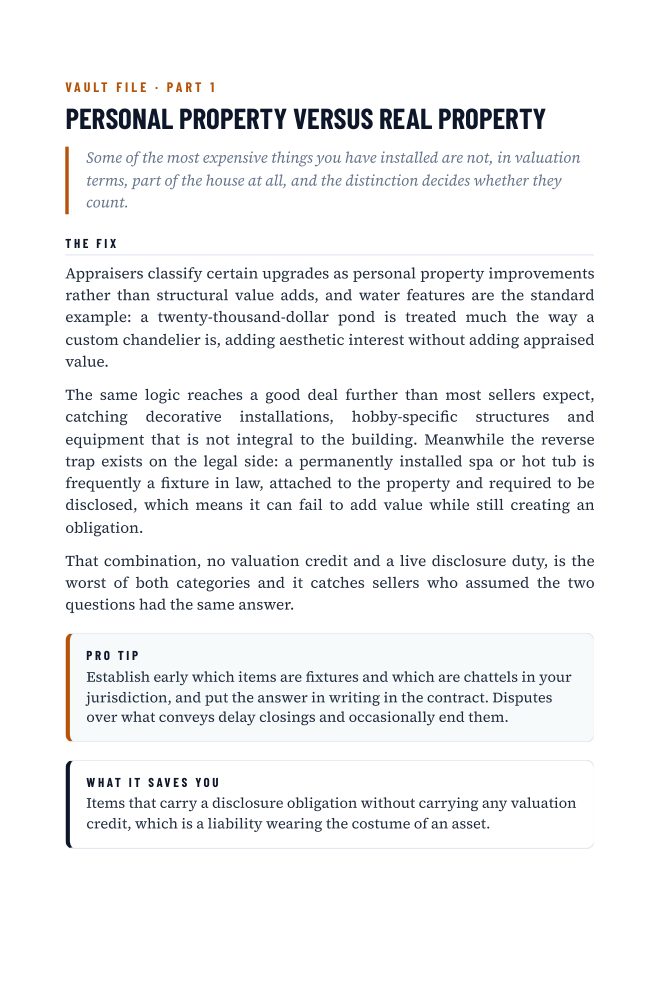 Personal Property Versus Real Property
